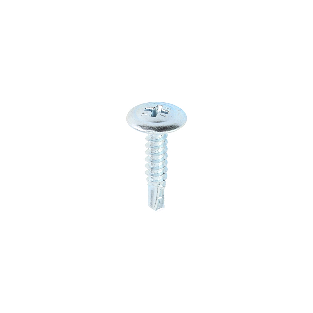 4.2 X 19MM – Metal Sheet & Stud – Self-Drilling Screw – Wafer Head – Zinc