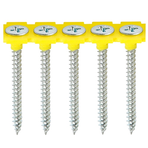 3.5 X 25M – Collated Drywall Screws -Fine Thread – Zinc