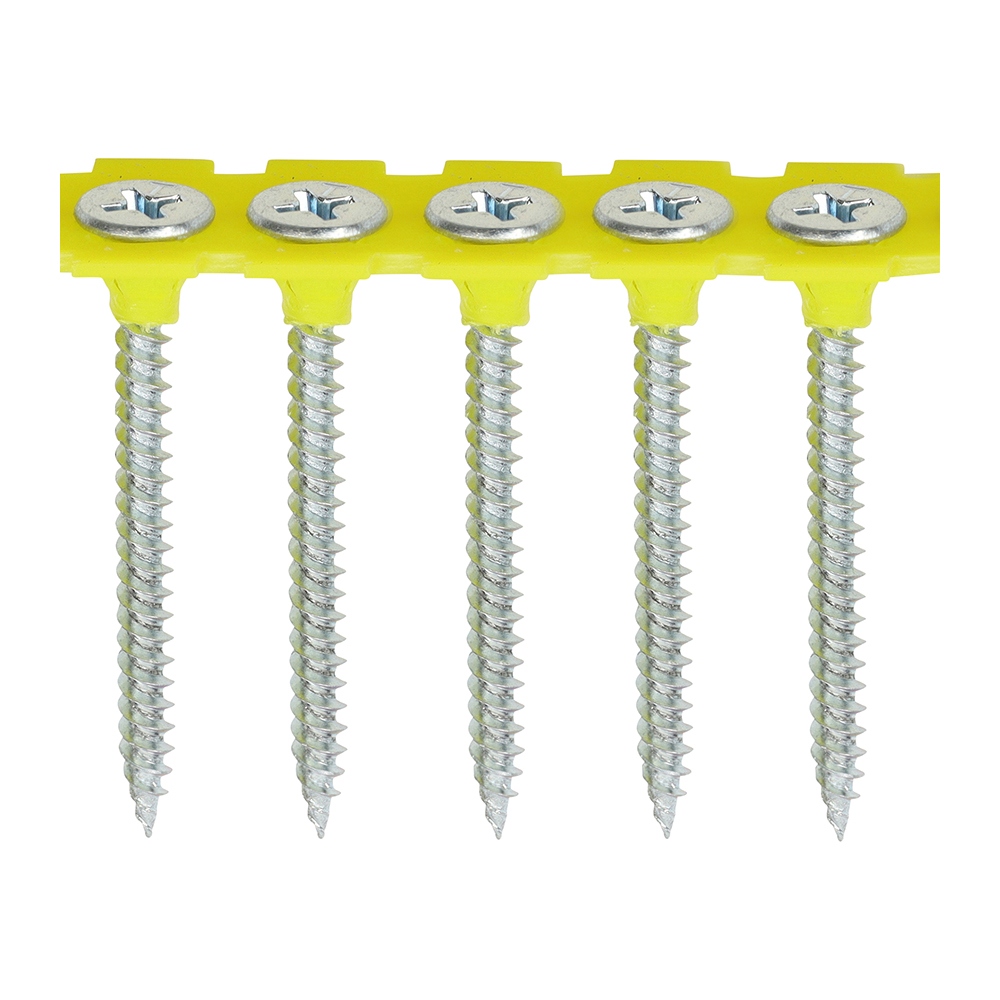 3.5 X 32M – Collated Drywall Screws -Fine Thread – Zinc