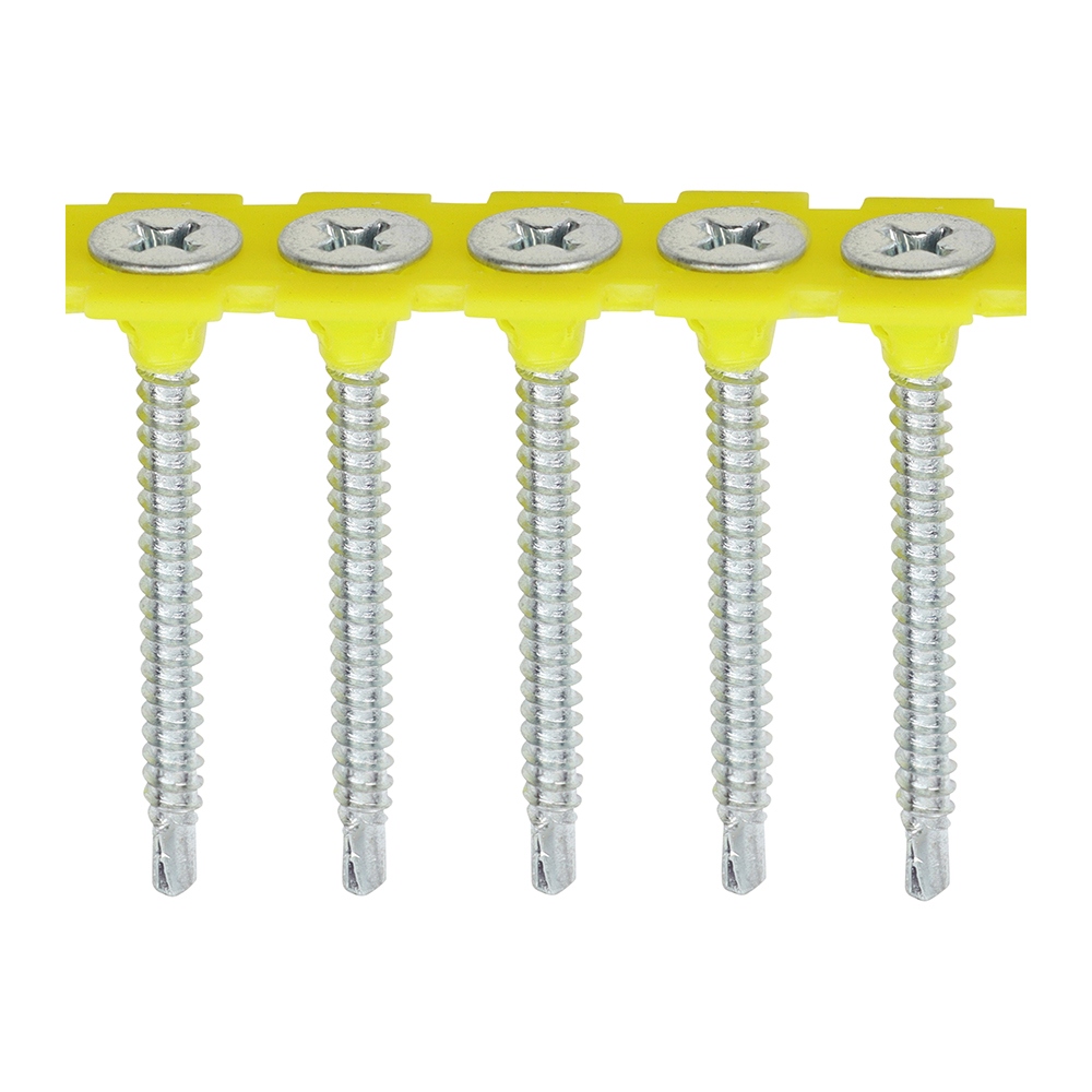 3.5 X 45M – Collated Drywall Screws -Self Drilling – Zinc