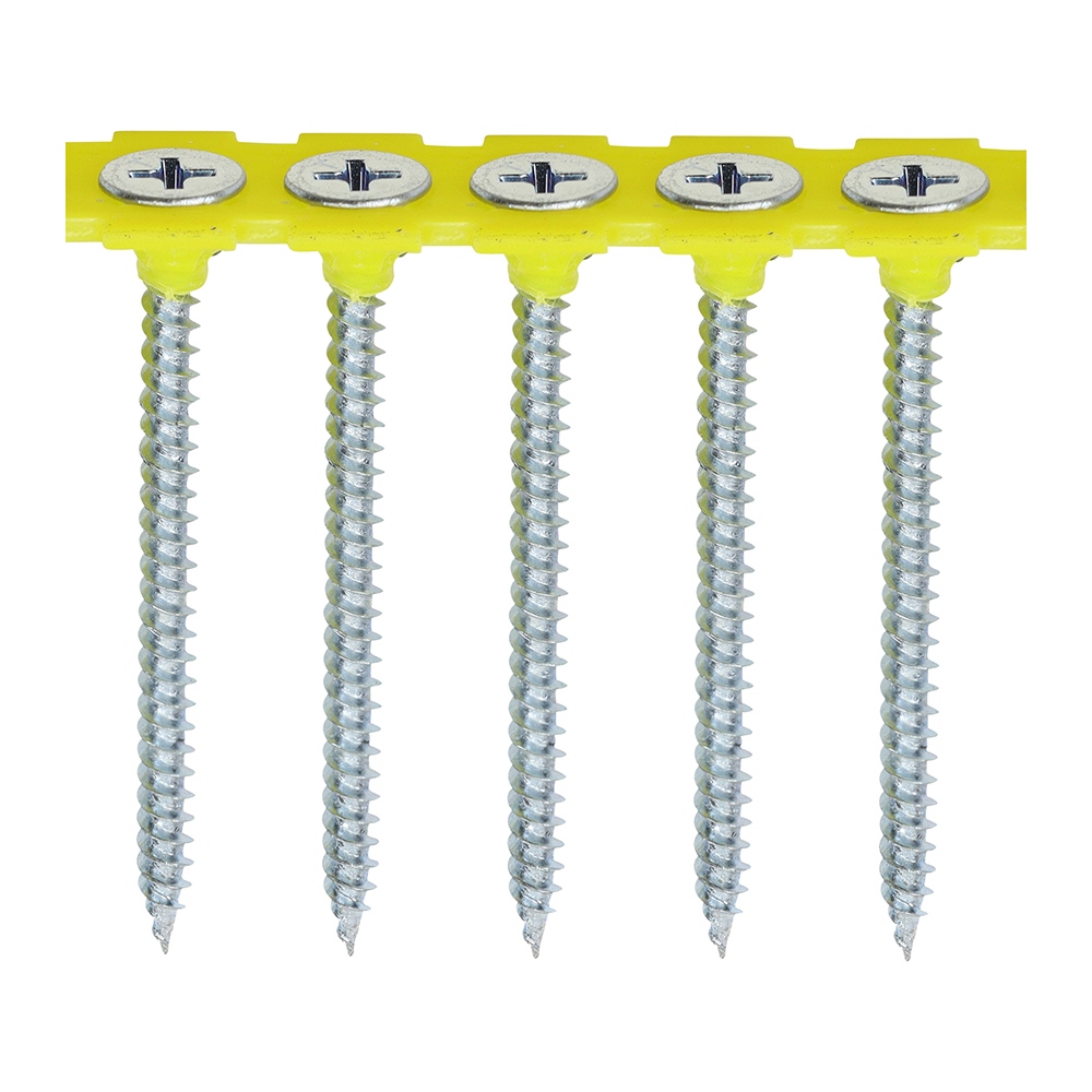 3.5 X 50M – Collated Drywall Screws -Fine Thread – Zinc