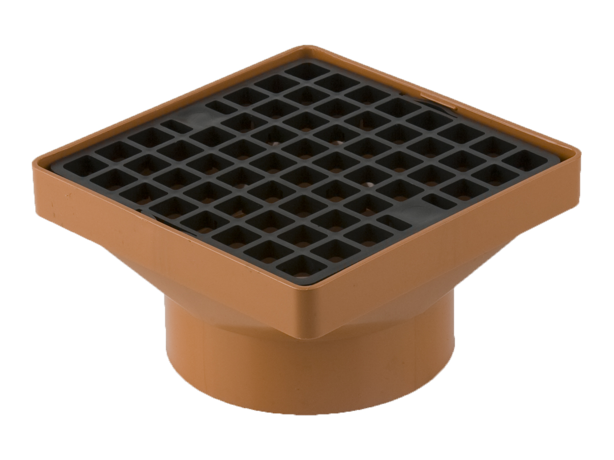 B1061 – 160mm x 160mm Square Hopper 110mm Solvent Socket