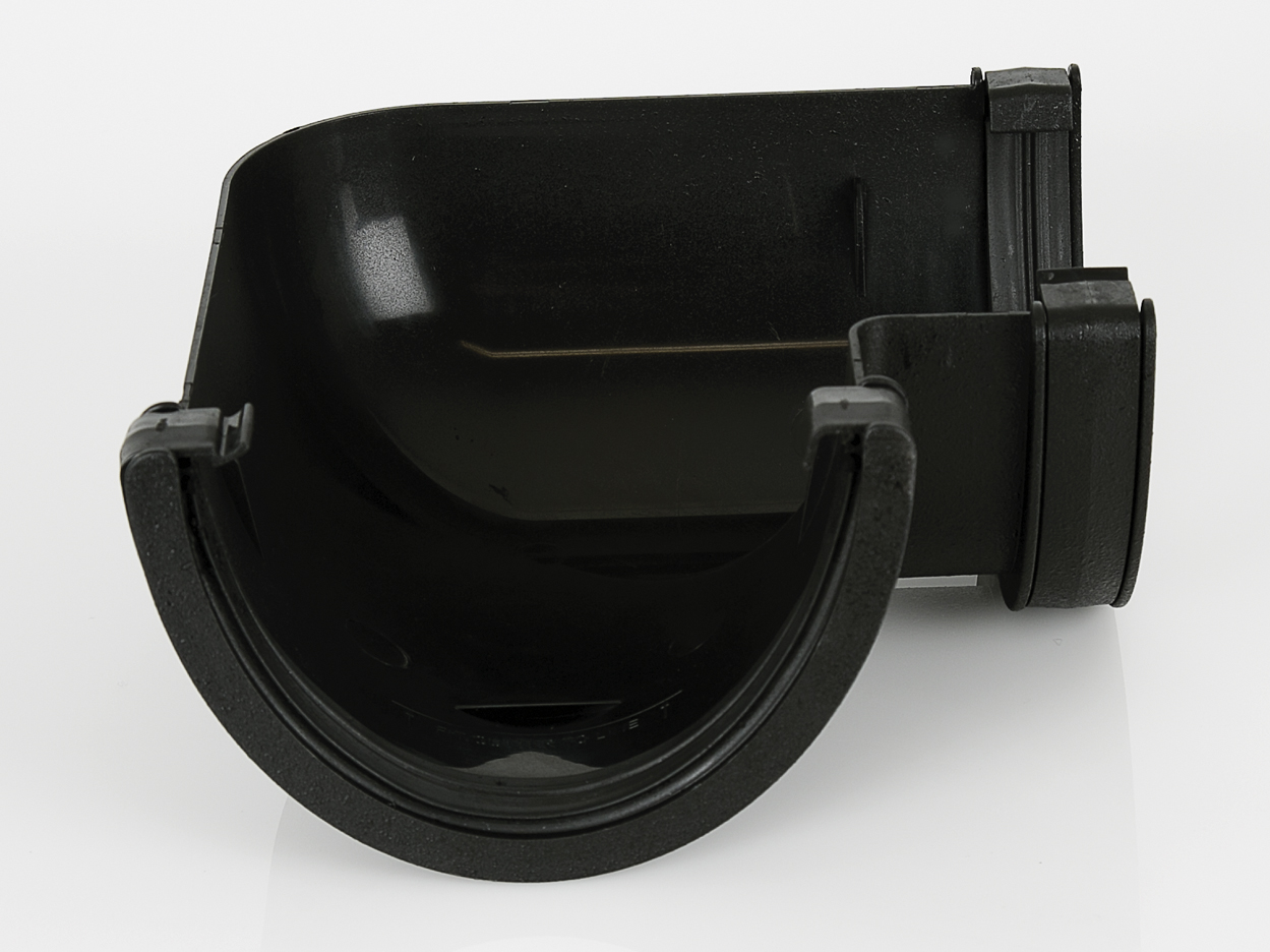 BR098CI – 170mm Deepstyle Cast Iron Effect 90° Gutter Angle