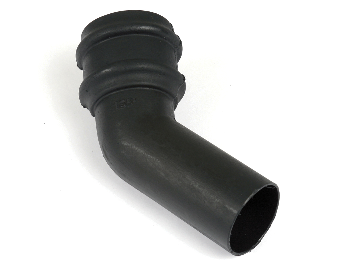 BR219CI – 68mm Round Cast Iron Effect 135° Bend