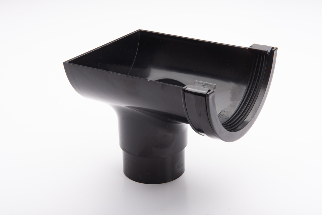 BR456CI – 112mm Roundstyle Cast Iron Effect Stopend Outlet