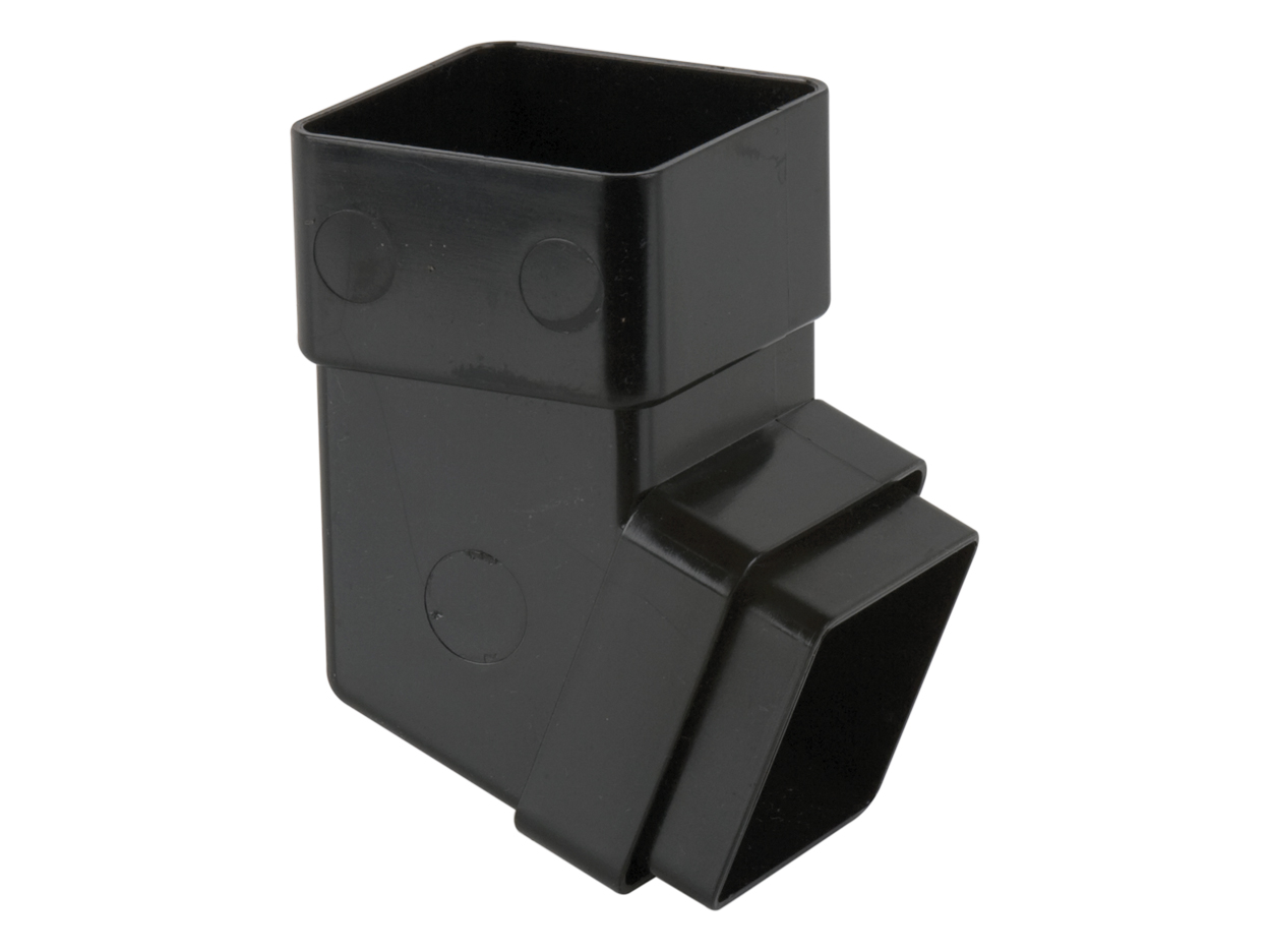 BR509 – 65mm Square Downpipe 112½° Offset Bend