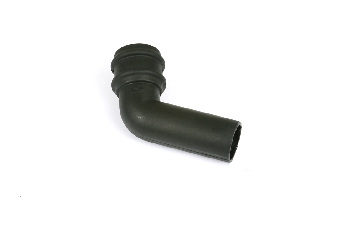 BR909CI – 105mm Round Cast Iron Effect 112.5° Bend