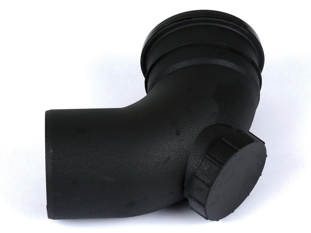 BS436CI – 110mm Cast Iron Effect 92.5° Single Socket Access Bend