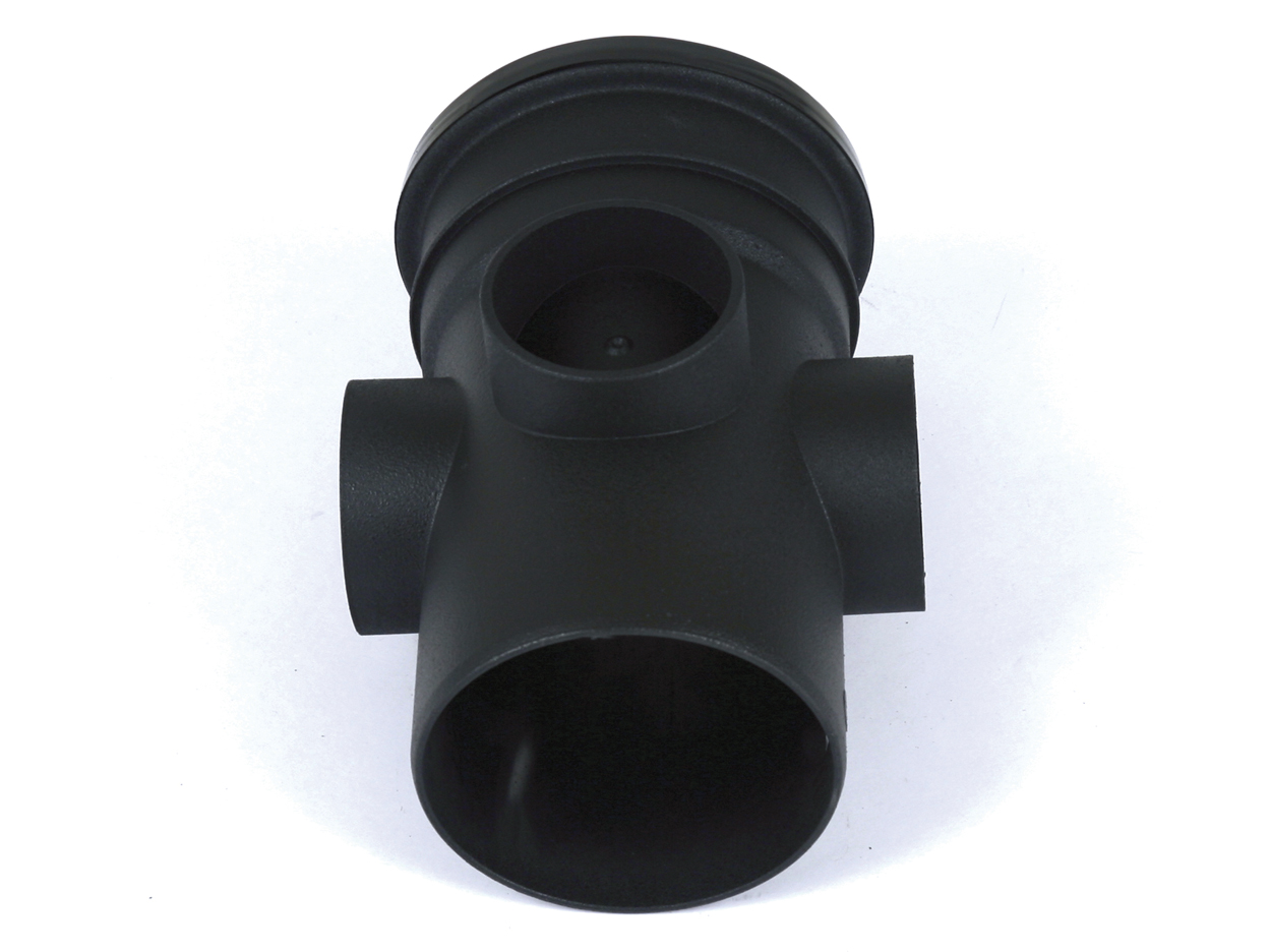 BS445CI – 110mm Cast Iron Effect Single Socket Triple Boss Pipe
