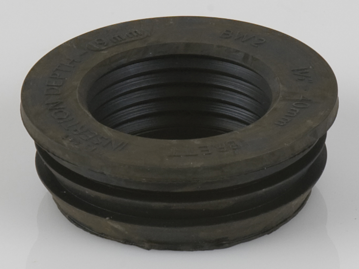 BW2 – 40mm Push-Fit Rubber Waste Adaptor