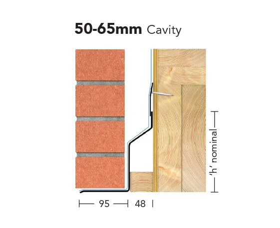 L7/HD 75 (HDT/K-70)- Heavy Duty Galv Steel Timber Frame Lintel (suitable for 70-85MM cavity)
